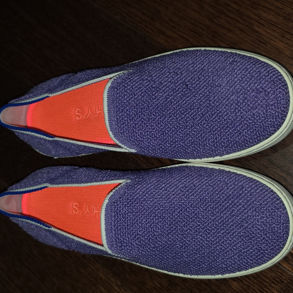 Rothys Amethyst Purple Terry Slip On Sneakers Shoes Cute Comfy Womens size 6 - Picture 3 of 13
